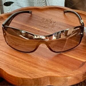 True Religion Black Tinted Shield Sunglasses